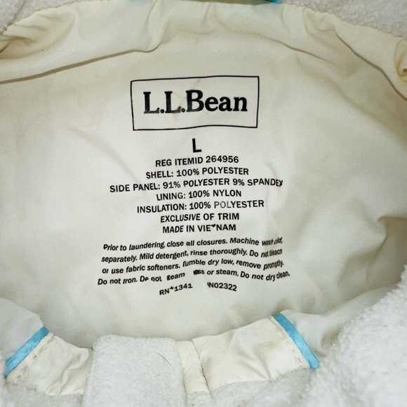 EUC Women’s Large LL Bean Quilted Puffer Style Full Zip Jacket - Picture 2 of 11